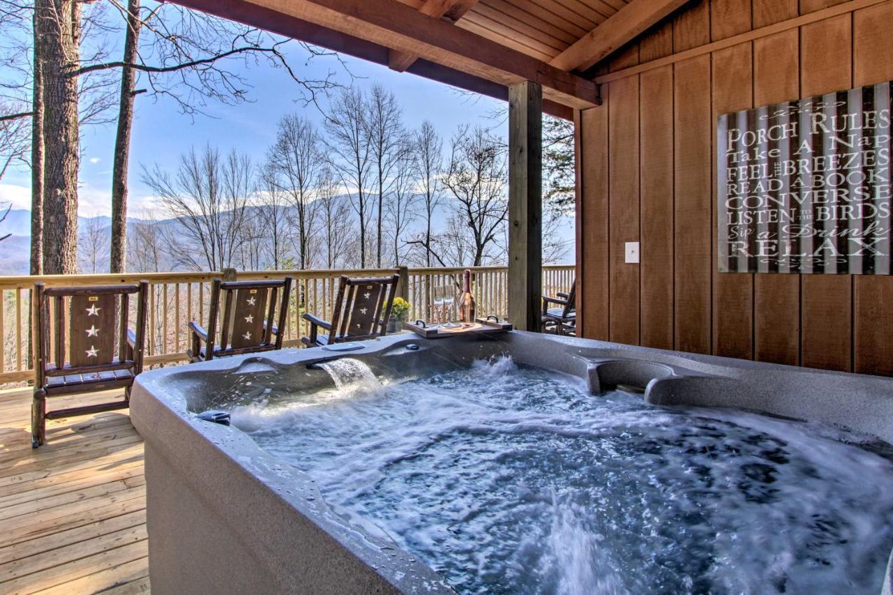 Panoramic-View Gatlinburg Cabin With Private Hot Tub Екстериор снимка